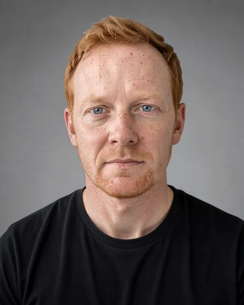 Man, early 30s: professional headshot